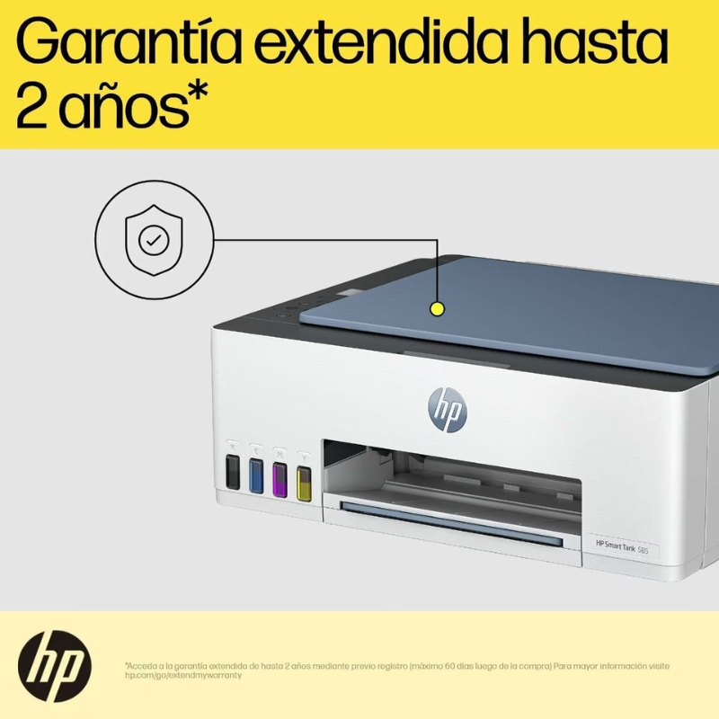 HP Smart Tank 585 Conexiones inalámbricas All-in-One Color Impresora, Copiadora, escáner - Imagen 4