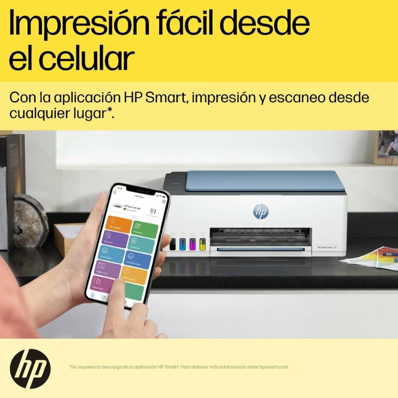 HP Smart Tank 585 Conexiones inalámbricas All-in-One Color Impresora, Copiadora, escáner - Imagen 6