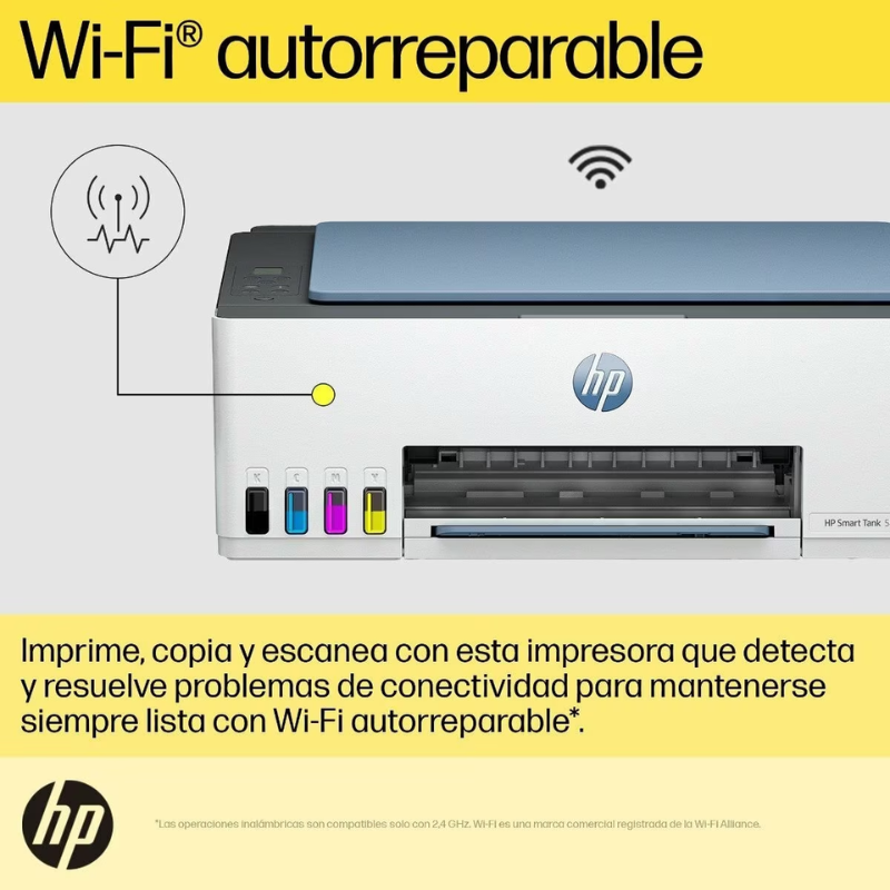 HP Smart Tank 585 Conexiones inalámbricas All-in-One Color Impresora, Copiadora, escáner - Imagen 7