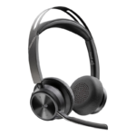 POLY Auriculares USB-C-C Voyager Focus 2 con certificación para Microsoft Teams + adaptador USB-C/A