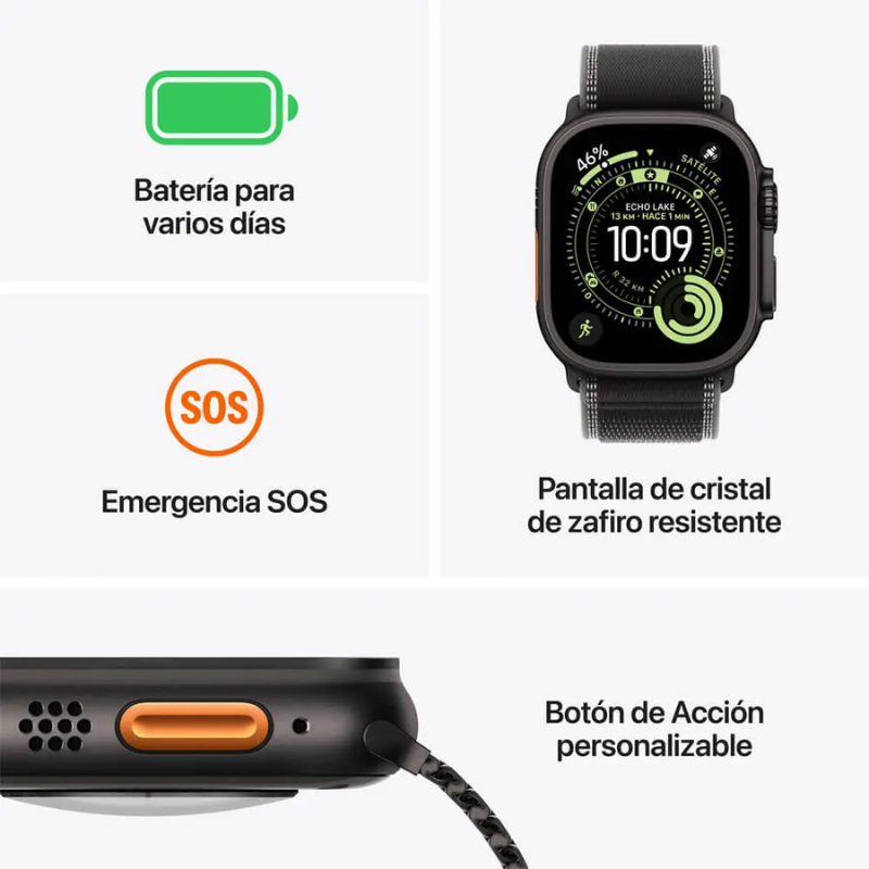 APPLE WATCH ULTRA3 49 NT TI AB OB-CLA - Imagen 3
