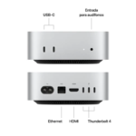 Apple Mac mini Apple M M4 16 GB 512 GB SSD macOS Sequoia Mini PC Plata - Imagen 2