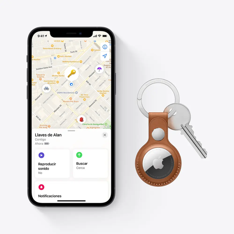 Apple AirTag Elementos Buscador Plata, Blanco - Imagen 5