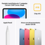 Apple iPad 256 GB 27.9 cm (11") Wi-Fi 6 (802.11ax) iPadOS 18 Plata - Imagen 5