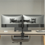 Acteck Soporte de Escritorio para 2 Monitores, hasta 9Kg, Negro - Imagen 2