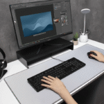 Mousepad Acteck Vibe Flow Max MT480, 90 x 40cm, Grosor 3mm, Gris - Imagen 2
