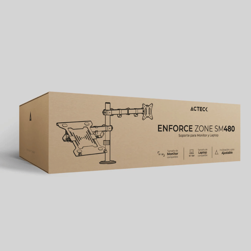 Acteck Soporte de Escritorio para 1 Monitor 10" - 32", hasta 9kg - Imagen 8