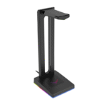 Naceb Base para Audífonos Gamer T11 Eleven RGB, 2x USB, 1x 3.5mm, Negro - Imagen 4