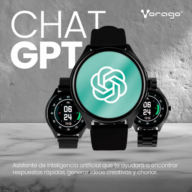 Vorago Smartwatch SW-505, Touch, Bluetooth, Android/iOS, Negro - Imagen 3