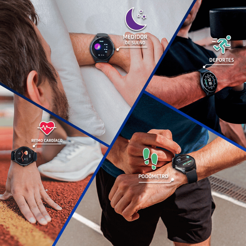 Vorago Smartwatch SW-505, Touch, Bluetooth, Android/iOS, Negro - Imagen 4