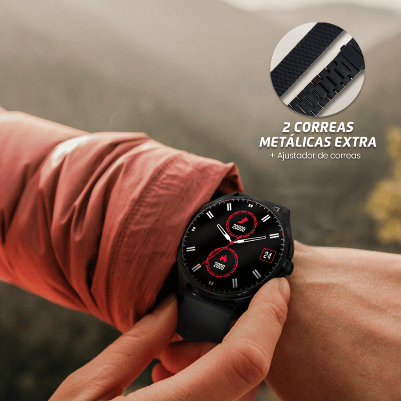 Vorago Smartwatch SW-505, Touch, Bluetooth, Android/iOS, Negro - Imagen 6