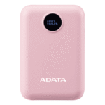 Cargador Portátil Adata Power Bank C10022, 10.000mAh, Rosa
