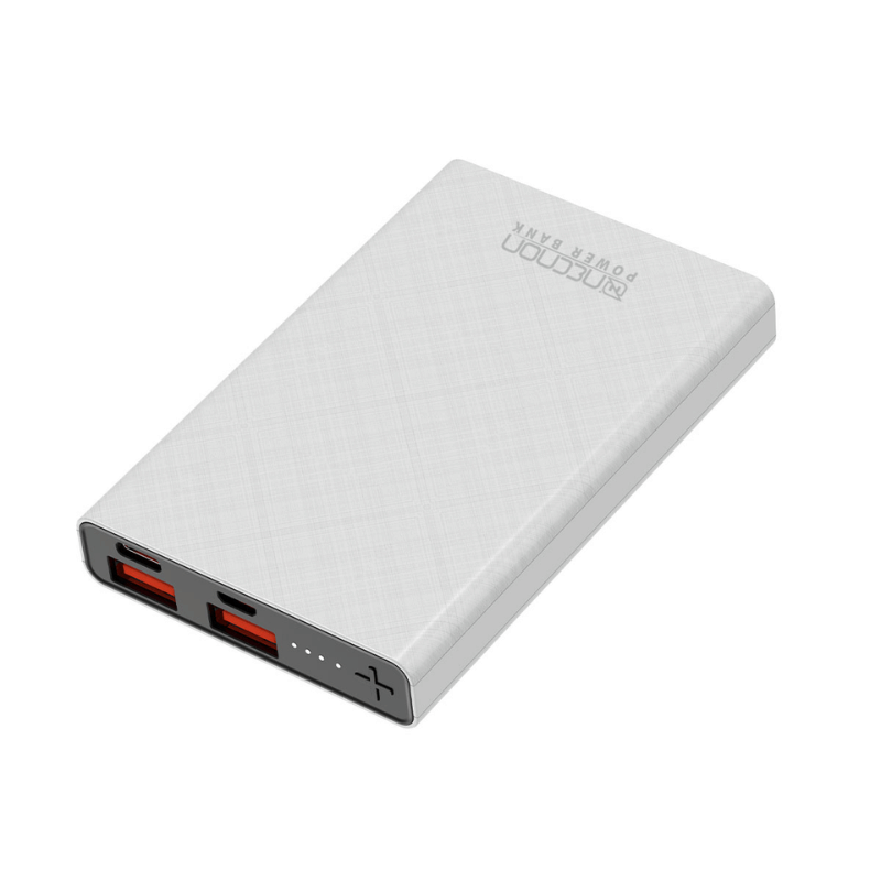 Power Bank NPW-05TC Necnon 5000mAh entrada y salida doble USB 5V/2.1 y tipo C 5V/2.1A. 1 A 2 CARGAS indicador de carga con luz LED, bateria de 5,000 mAH - Imagen 3