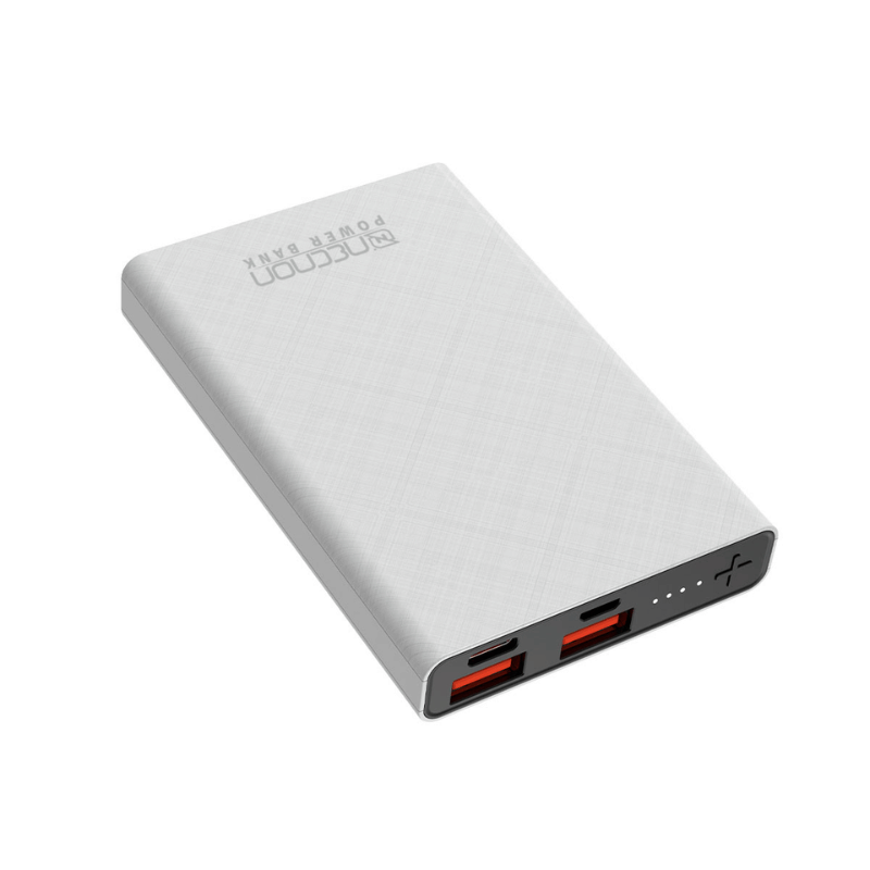 Power Bank NPW-05TC Necnon 5000mAh entrada y salida doble USB 5V/2.1 y tipo C 5V/2.1A. 1 A 2 CARGAS indicador de carga con luz LED, bateria de 5,000 mAH - Imagen 5