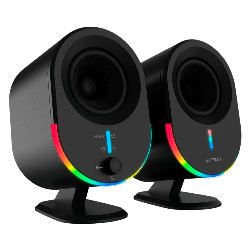 Acteck Bocinas Dynamic Exact BS630, Alámbrico/Inalámbrico, Bluetooth, 2.0 Canales, 20W RMS, USB, Negro - Imagen 4
