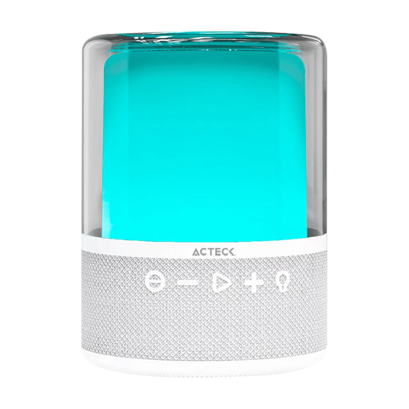 Acteck Bocina Portátil Glee Pure AP50, Bluetooth, Inalámbrico, 40W RMS, USB-C, Blanco