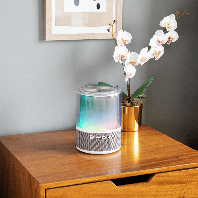 Acteck Bocina Portátil Glee Pure AP50, Bluetooth, Inalámbrico, 40W RMS, USB-C, Blanco - Imagen 2