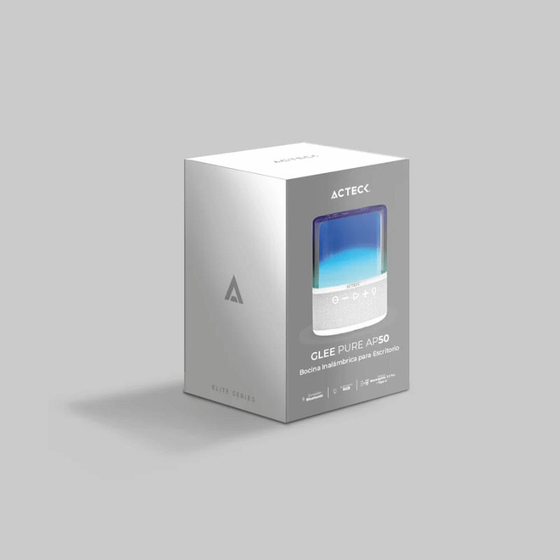 Acteck Bocina Portátil Glee Pure AP50, Bluetooth, Inalámbrico, 40W RMS, USB-C, Blanco - Imagen 6