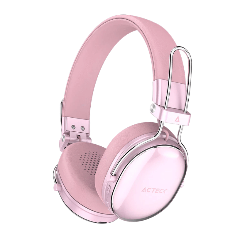 Acteck Audífonos con Micrófono Luxe Chic HP710, Bluetooth, Inalámbrico, USB-C, Rosa - Imagen 3