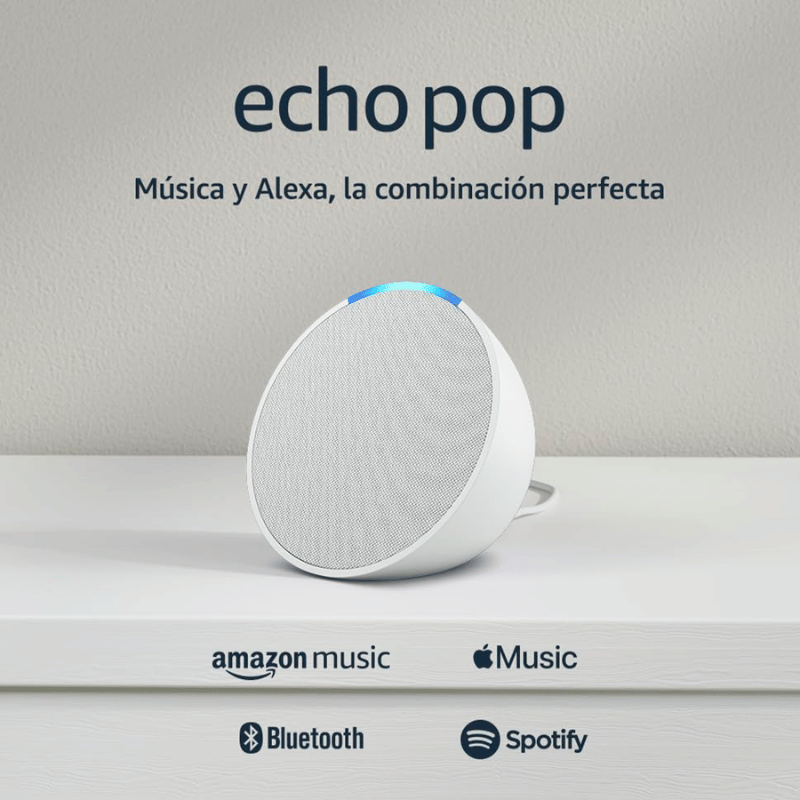 Amazon Asistente de Voz C2H4R9, Inalámbrico, WiFi, Bluetooth, Blanco - Imagen 2
