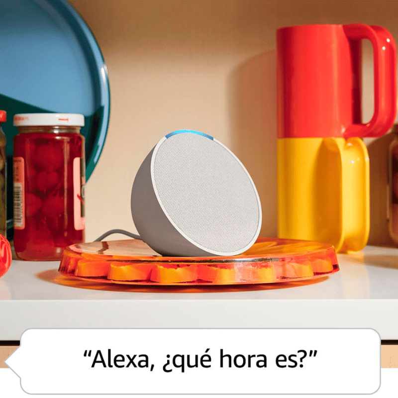 Amazon Asistente de Voz C2H4R9, Inalámbrico, WiFi, Bluetooth, Blanco - Imagen 4