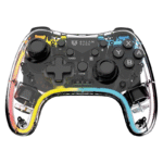 Balam Rush Gamepad Kontrol Glow SWG600, Inalámbrico, Bluetooth, Transparente