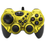 BRobotix Gamepad RumblePad, Alámbrico, USB 2.0, Amarillo
