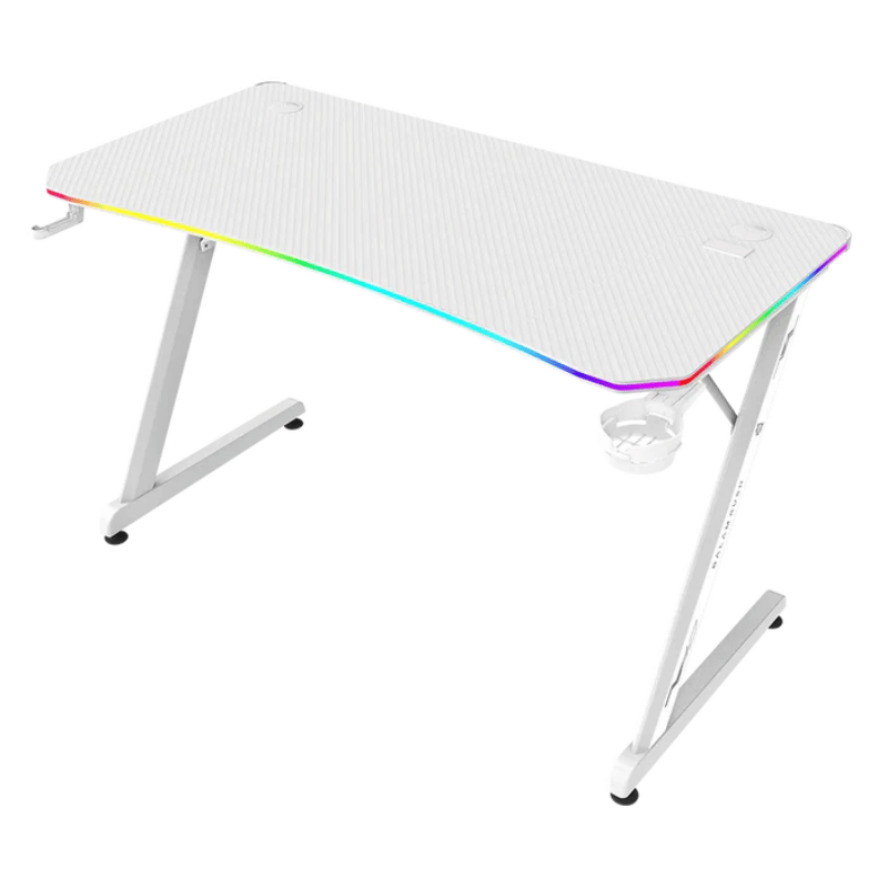 Balam Rush Escritorio Gamer Olympus Spot Glow Pro MRX8000 RGB, 120cm x 60cm, Blanco
