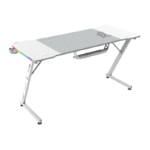 Balam Rush Escritorio Gamer OLYMPUS SPOT GLOW MRX6000 RGB, 60cm x 140cm, Blanco - Imagen 2