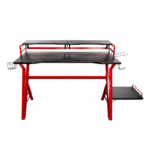Naceb Escritorio Gamer NA-0646, 1190 mm x 64.7cm, Negro/Rojo