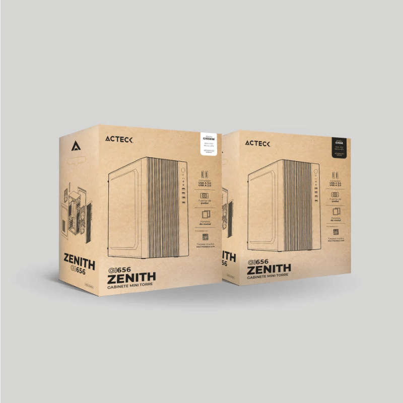 Gabinete Acteck Zenith GI656, Mini-Tower, Micro-ATX/Mini-ITX, USB 2.0/3.0, con Fuente de 500W, 1 Ventilador Instalado, Blanco - Imagen 4