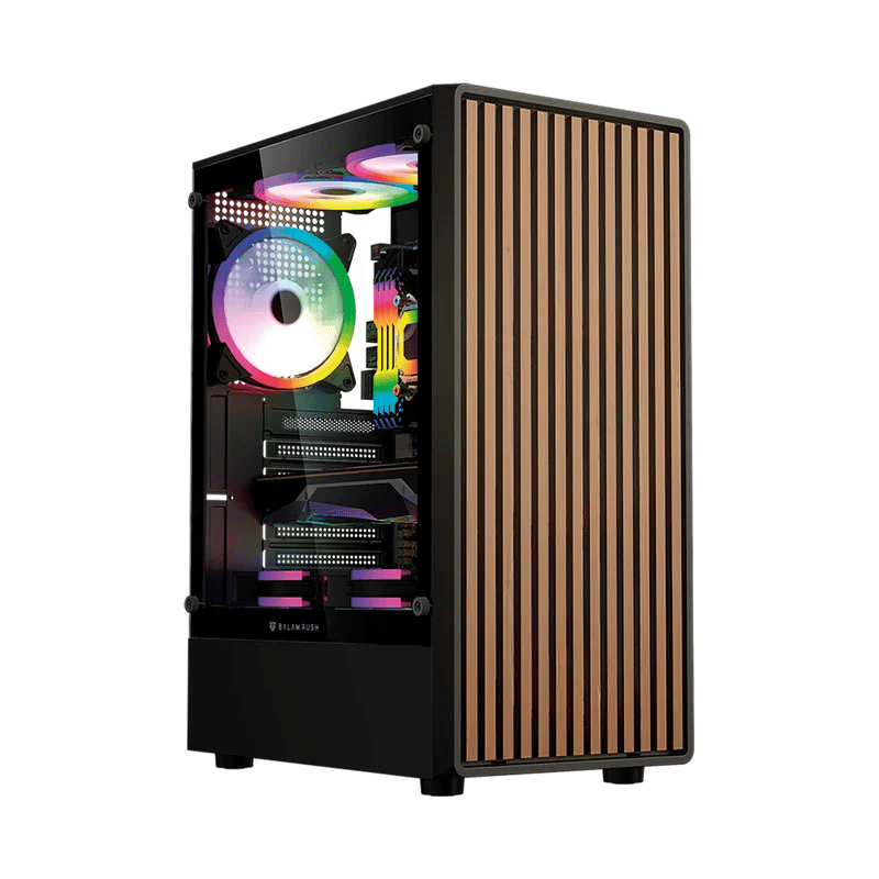 Gabinete Balam Rush Dragonfly Wood GM580CB, Midi-Tower, ATX/Micro-ATX/Mini-ITX, USB 2.0, sin Fuente, 4 Ventiladores Instalados, Negro - Imagen 11