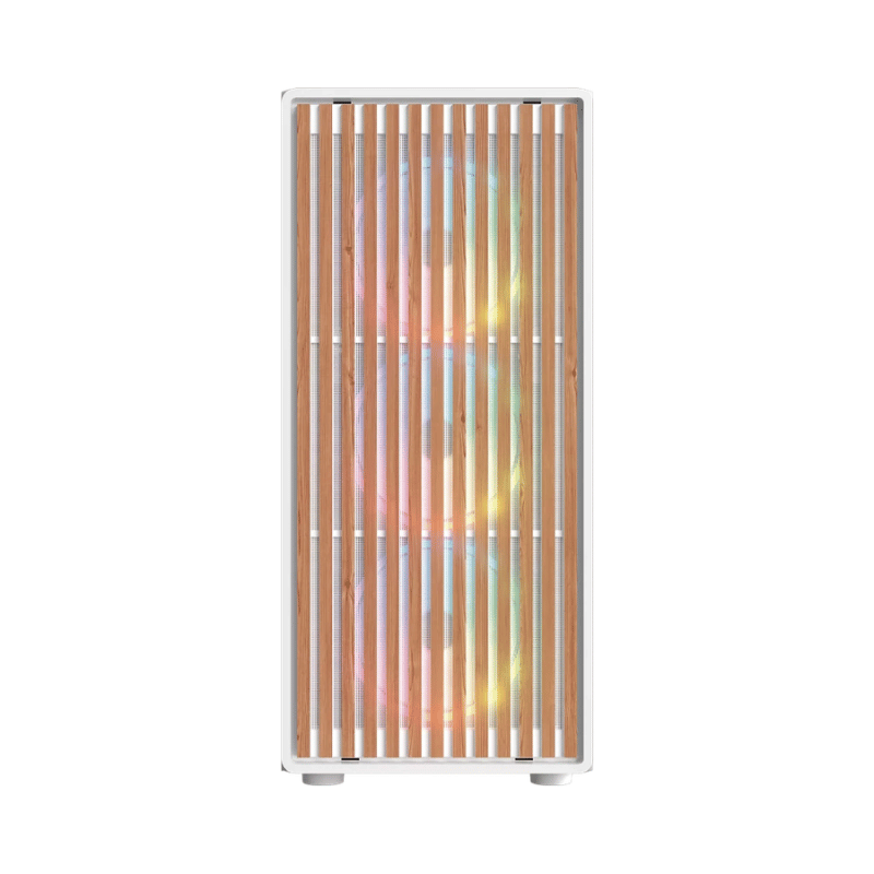 Gabinete Balam Rush Dragonfly Wood GM580, Midi-Tower, ATX/Micro-ATX/Mini-ITX, USB 2.0/3.0, sin Fuente, 4 Ventiladores Instalados, Blanco