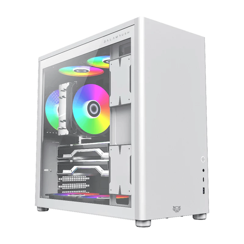 Gabinete Balam Rush Eris Frost GM985, Midi-Tower, ATX/Micro-ATX/Mini-ITX, USB 3.0, sin Fuente, sin Ventiladores Instalados, Blanco