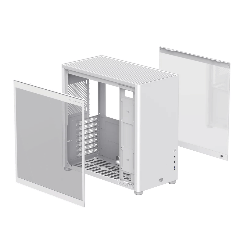 Gabinete Balam Rush Eris Frost GM985, Midi-Tower, ATX/Micro-ATX/Mini-ITX, USB 3.0, sin Fuente, sin Ventiladores Instalados, Blanco - Imagen 3