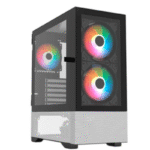 Gabinete Balam Rush Nitrox Crystal 5500CBW, Midi-Tower, ATX/Micro-ATX/Mini-ITX, USB 2.0/3.0, sin Fuente, 3 Ventiladores Instalados, Blanco