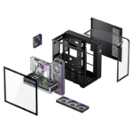 Gabinete Balam Rush Tank Expert Curve 7400, Midi-Tower, ATX/Micro-ATX/Mini-ITX, USB 2.0/3.0, sin Fuente, 4 Ventiladores Instalados, Negro - Imagen 8