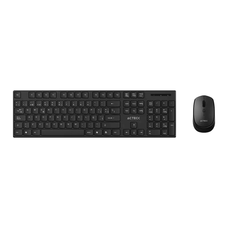 Kit de Teclado y Mouse Acteck Vantage Prime MK555, Inalámbrico, USB, Negro, Español