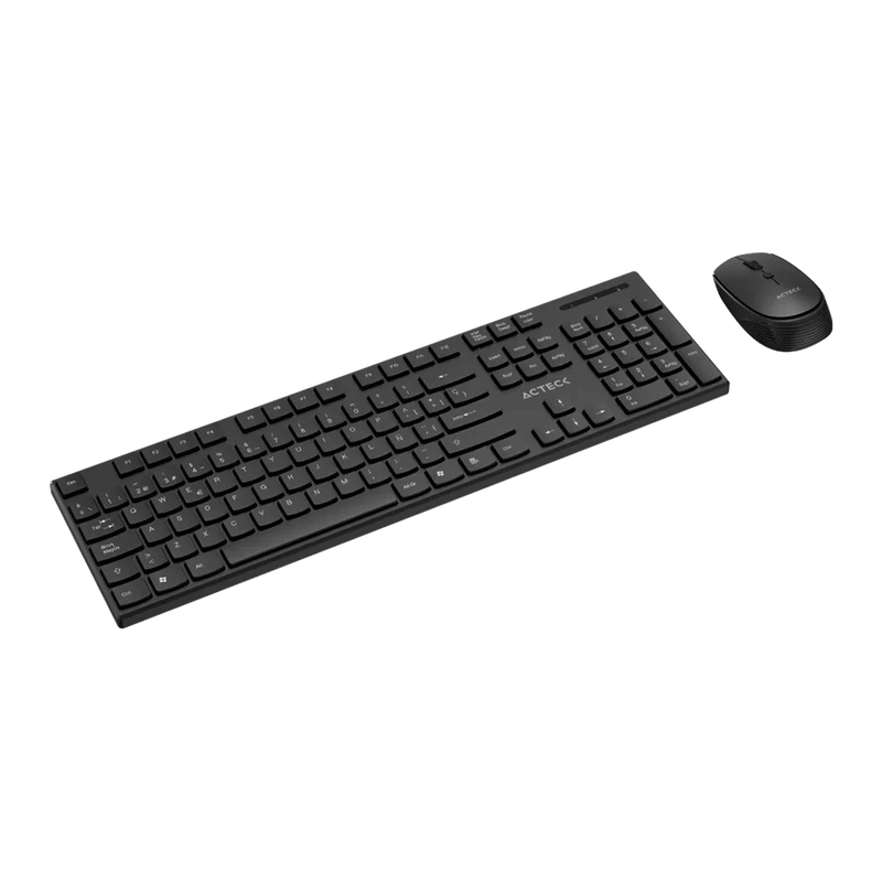 Kit de Teclado y Mouse Acteck Vantage Prime MK555, Inalámbrico, USB, Negro, Español - Imagen 2