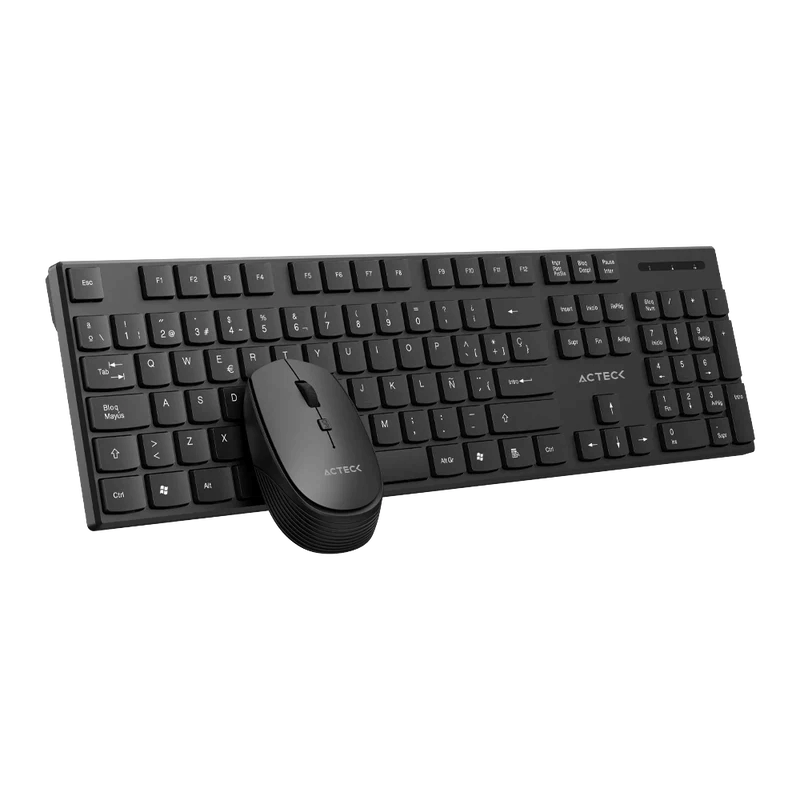 Kit de Teclado y Mouse Acteck Vantage Prime MK555, Inalámbrico, USB, Negro, Español - Imagen 4