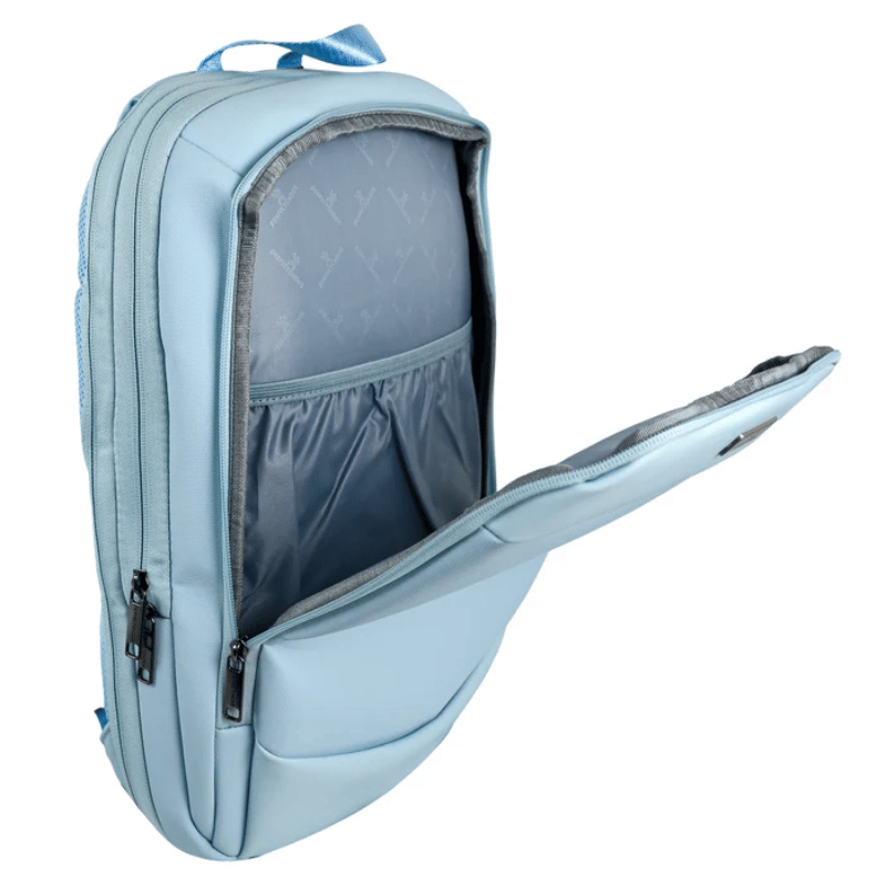 PC-085133 Mochila para laptop 15.6 Anti-salpicaduras Expandible Modelo Obsidia Color Azul | PERFECT CHOICE: Perfecta para laptops de hasta 15.6 Pulgadas - Imagen 8