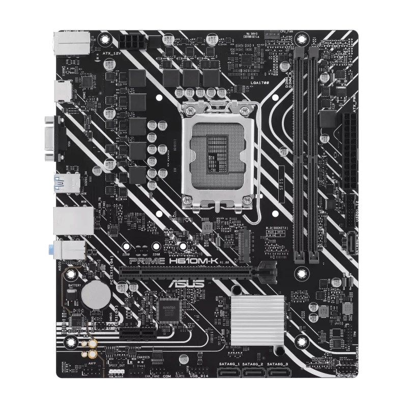MBDASS6240.png Tarjeta madre ASUS PRIME H610M-K, DDR5, 96 GB, Intel Socket LGA1700, Micro-ATX, D-Sub y HDMI - Imagen 1