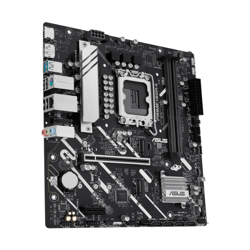 Tarjeta Madre ASUS PRIME H810M-A, Micro-ATX, LGA 1851, Intel H810, 128GB DDR5, HDMI/DP para Intel - Imagen 2