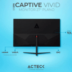 Monitor Acteck Captive Vivid II LED 27", 1920x1080 Full HD, 100Hz, HDMI, Negro - Imagen 3