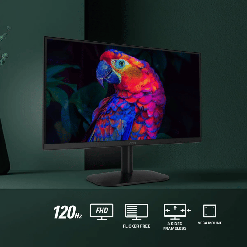 Monitor AOC 22B35HM23 LED 22", 1920x1080 Full HD, 120Hz, HDMI, Negro - Imagen 2