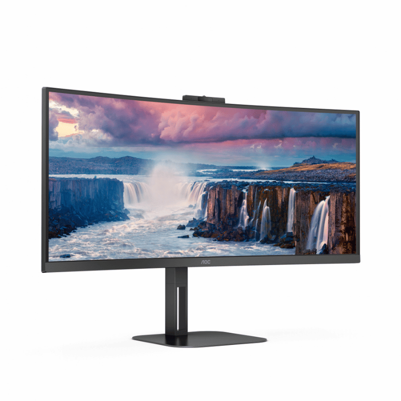 Monitor Curvo AOC CU34V5CW/BK LED 34", 3440x1440 Ultra Wide Quad HD, FreeSync, 100Hz, HDMI/DisplayPort, Bocinas Integradas, Negro - Imagen 4
