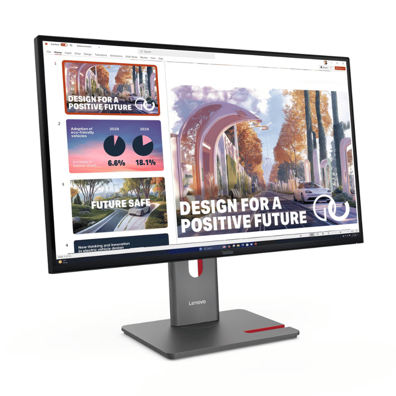 Monitor Lenovo ThinkVision P27QD-40 LED 27", 2560x1440, 120Hz, HDMI/DisplayPort, Negro - Imagen 3
