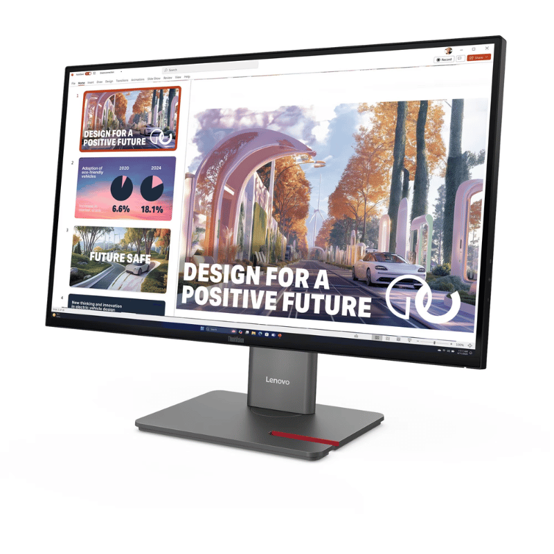 Monitor Lenovo ThinkVision P27QD-40 LED 27", 2560x1440, 120Hz, HDMI/DisplayPort, Negro - Imagen 4
