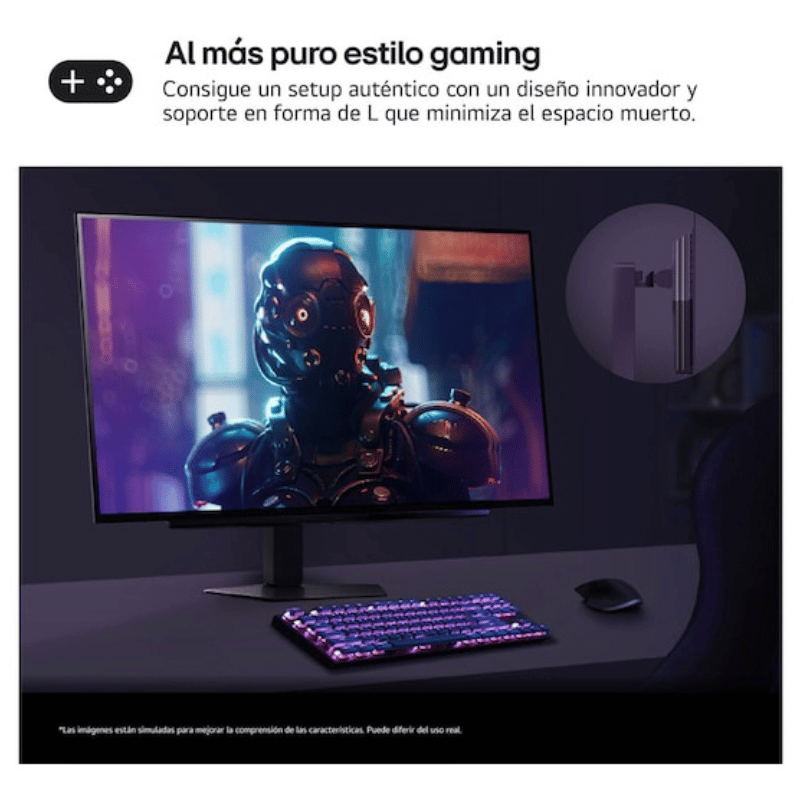 Monitor Gamer LG UltraGear OLED 27", 2560x1440, G-Sync/FreeSync, 240Hz, HDMI/DisplayPort, Negro - Imagen 12