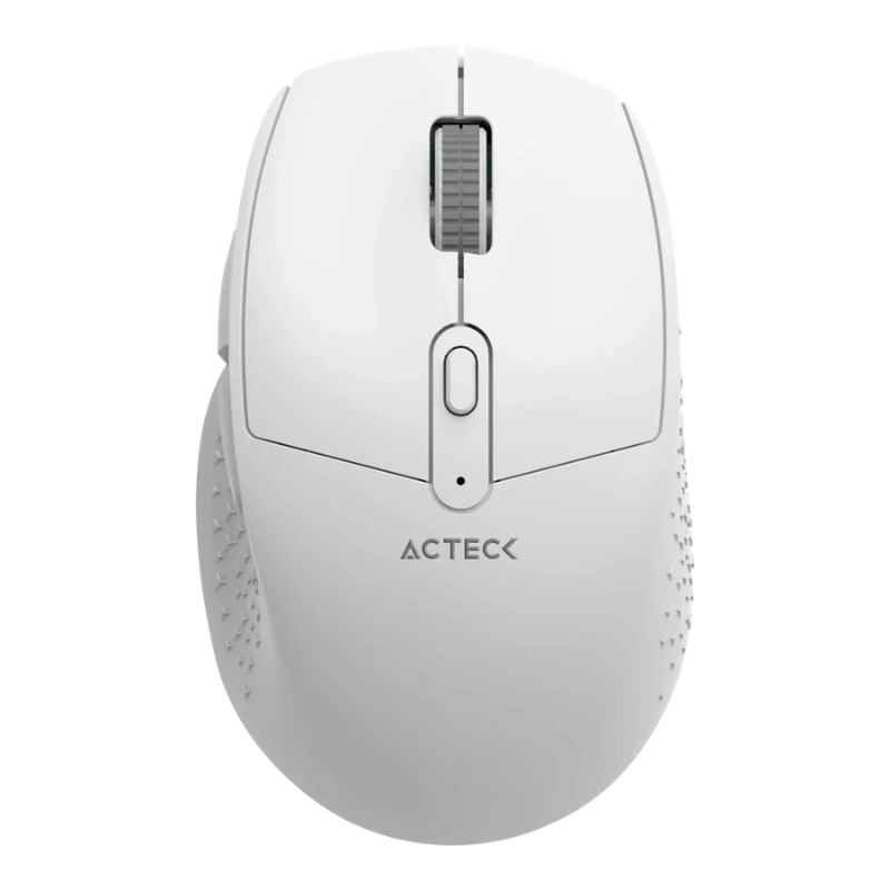 Mouse Ergonómico Acteck Optimize Ergo MI680, Inalámbrico, Óptico, 1.600DPI, RF Inalámbrico, Blanco